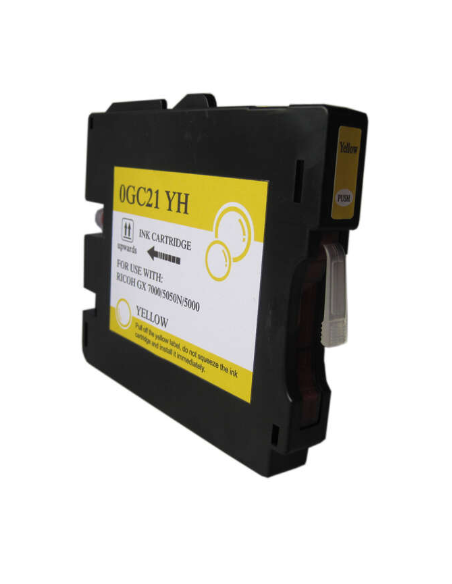 Ricoh GC21Y Yellow Cartouche Inkjet Gel Compatible PRO 405535 405539