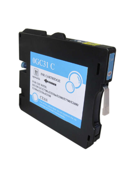Ricoh GC31C Cyan Cartouche Inkjet Gel Compatible PRO 405689 405702