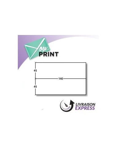 Etiquettes d'affranchissement double 140 x 45