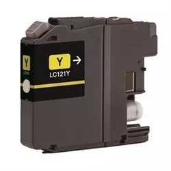 Cartouche d'encre jaune BROTHER LC121Y compatible 