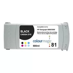 Cartouche jet d'encre cyan HP C4930A / 81 compatible