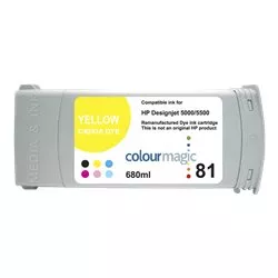 Cartouche jet d'encre cyan HP C4933A / 81 compatible