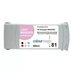 Cartouche jet d'encre cyan HP C4935A / 81 compatible