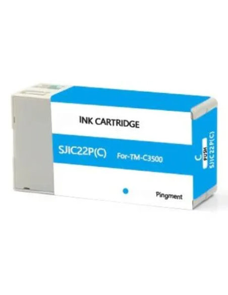Epson SJIC22P Cyan Cartouche Inkjet Pigment Compatible PRO C33S020602 SJIC22P(C)