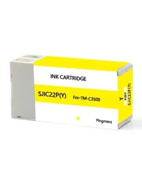 Epson SJIC22P Yellow Cartouche Inkjet Pigment Compatible PRO C33S020604 SJIC22P(Y)