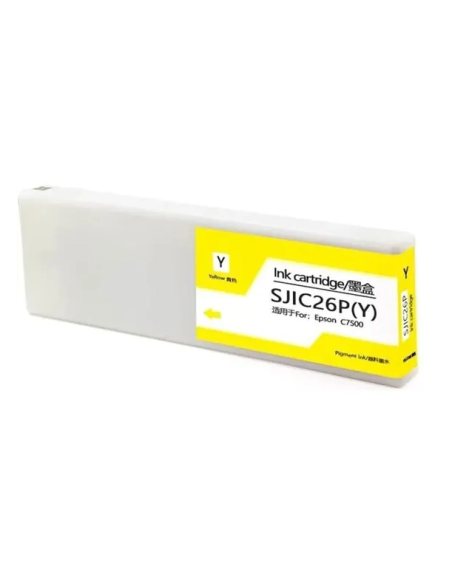 Epson SJIC26P Yellow Cartouche Inkjet Pigment Compatible PRO C33S020621 SJIC26P(Y)