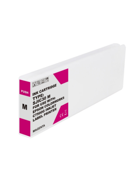 Epson SJIC30P Magenta Cartouche Inkjet Pigment Compatible PRO C33S020641 SJIC30P(M)