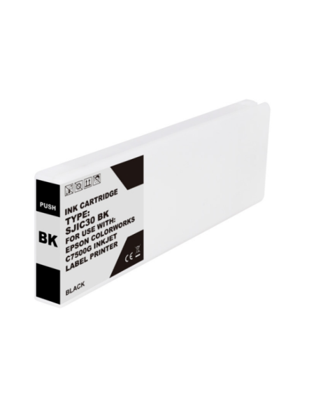 Epson SJIC30P Noir Cartouche Inkjet Pigment Compatible PRO C33S020639 SJIC30P(K)