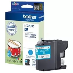 Cartouche originale Cyan LC22UC BROTHER| 1200 pages