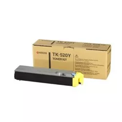 Toner original Kyocera TK-520 Y / 1T02HJAEU0 Jaune