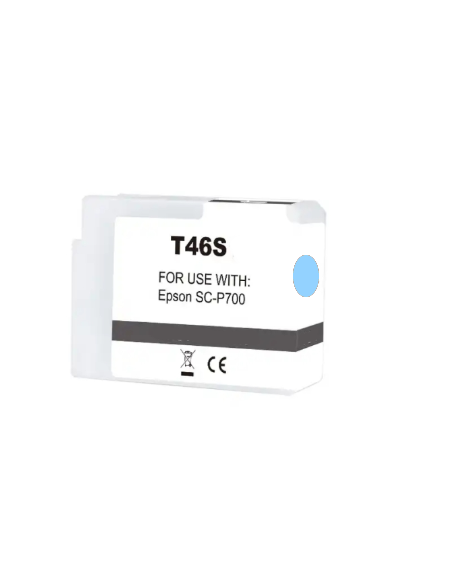 Epson T46S5 Cyan Light Cartouche Inkjet Compatible PRO C13T46S500