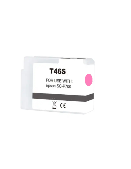Epson T46S6 Magenta Light Vif Cartouche Inkjet Compatible PRO C13T46S60