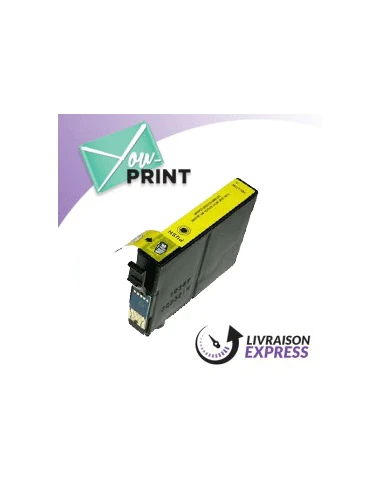 Cartouche jet d'encre jaune  EPSON C 13 T 08744010 / T0874 compatible