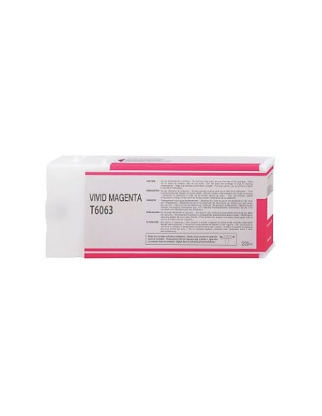 Epson T6063 Magenta Cartouche Inkjet Pigment Compatible PRO C13T606300