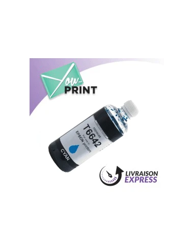 Cartouche jet d'encre cyan  EPSON C 13 T 66424A / T6642 compatible