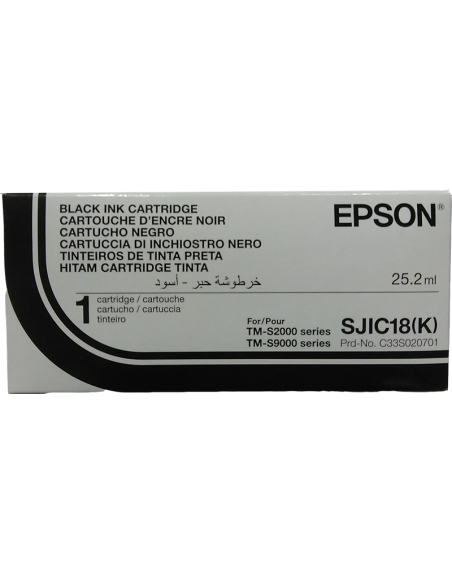 Epson SJIC18K Noir Cartouche Inkjet Marque Originale C33S020701