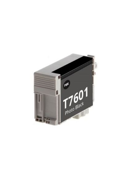 Epson T7601 Noir Photo Cartouche Inkjet Pigment Compatible PRO C13T76014010