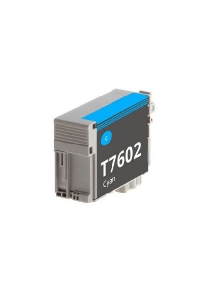 Epson T7602 Cyan Cartouche Inkjet Pigment Compatible PRO C13T76024010
