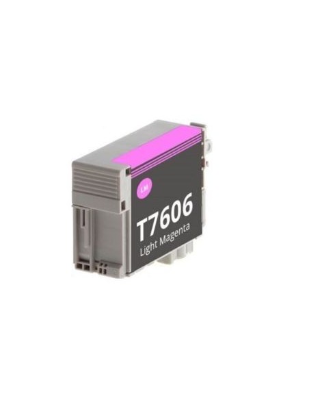 Epson T7606 Magenta Clair Cartouche Inkjet Pigment Compatible PRO C13T76064010