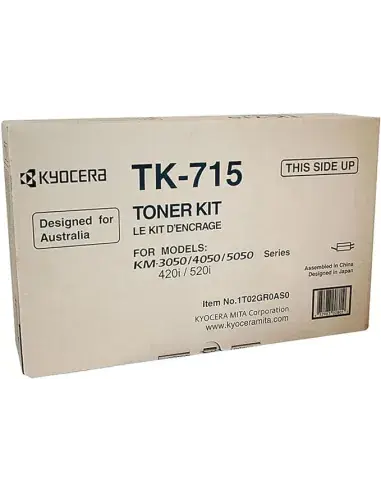 Cartouche Imprimante Laser Kyocera TK715 Noir toner compatible 1T02GR0EU0