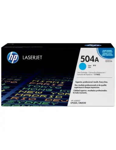 Cartouche Imprimante Laser HP CE251A Cyan toner Original 504A
