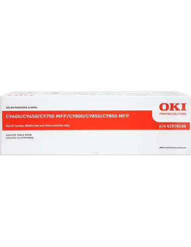 Cartouche Imprimante Laser OKI C9600 C9650 C9655 C9800 C9850 Magenta Tambour Original 42918106