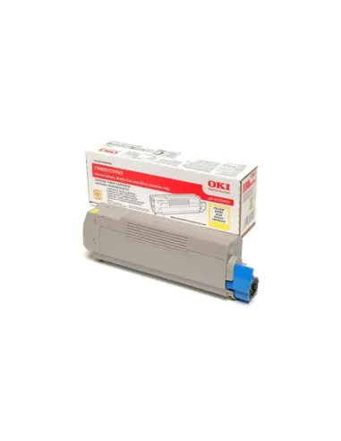 Cartouche Imprimante Laser OKI C5800 C5900 C5550MFP Jaune toner compatible 43324421