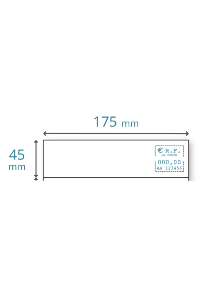 Etiquette MAA simple 170x45x1000 (5217)