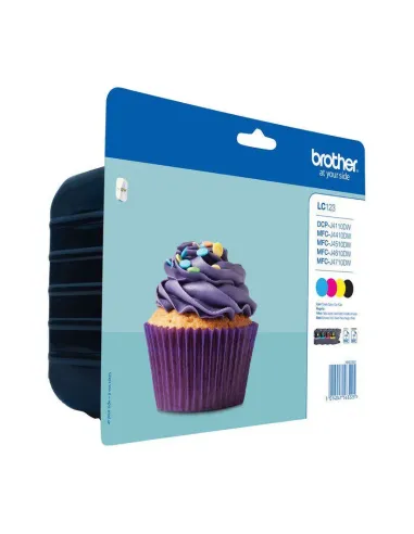 Pack cartouches noire et couleurs LC123VALBPDR BROTHER | 600 pages