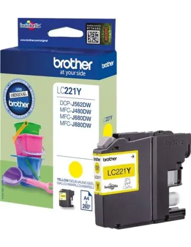 Brother LC221 Jaune inkjet Original LC221YBP