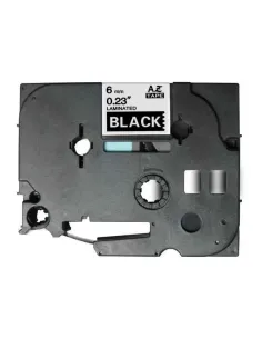 Brother TZe325 K7 titreuse Compatible texte Blanc sur fond Noir largeur 9mm x 8 Mètres