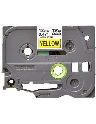 Brother TZe631 K7 titreuse Original texte Noir sur fond Jaune largeur 12mm x 8 Mètres