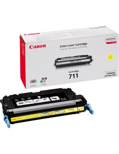 Cartouche Imprimante Laser Canon 711 Jaune toner Original 1657B002