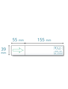 Etiquette MAA simple 155x39x1000 (5218)