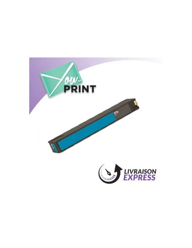 Cartouche jet d'encre cyan HP F6T81AE / 973X compatible