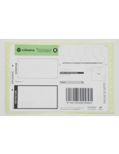 Imprimés Colissimo La Poste Liasse SANS SIGNATURE x25
