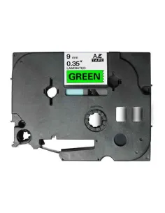 Brother TZe731 K7 titreuse Compatible texte Noir sur fond Vert largeur 12mm x 8 Mètres