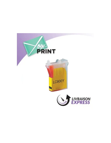 Cartouche d'encre jaune BROTHER LC800Y compatible 