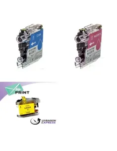 Pack de cartouches 3 couleurs (cyan, magenta, jaune) Brother YPLC 2