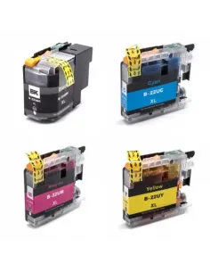 Pack de cartouches 4 couleurs (cyan, magenta, noir, jaune) Brother YPLC 2