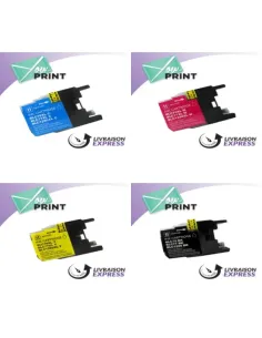 Pack de cartouches 4 couleurs (cyan, magenta, noir, jaune) Brother YPLC 0