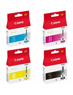 Pack de cartouches 4 couleurs (cyan, magenta, noir, jaune) Canon YPCL 0