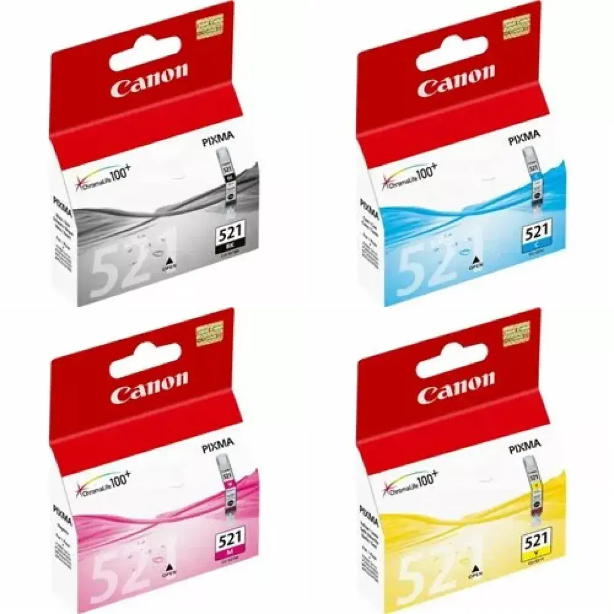 Pack de cartouches 4 couleurs (cyan, magenta, noir, jaune) Canon YPCL 0