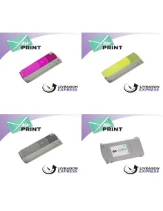 Pack de cartouches 4 couleurs (cyan, magenta, noir, jaune) HP YPC9 2