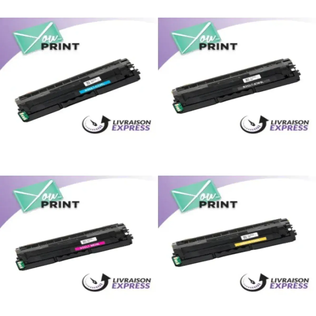 Pack de cartouches 4 couleurs (cyan, magenta, noir, jaune) Samsung YPCL 0