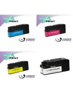 Pack de cartouches 4 couleurs (cyan, magenta, noir, jaune) Lexmark YP14 0