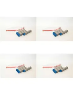 Pack de cartouches 4 couleurs (cyan, magenta, noir, jaune) Oki YP43 Unknown