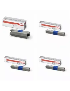 Pack de cartouches 4 couleurs (cyan, magenta, noir, jaune) Oki YP44 0