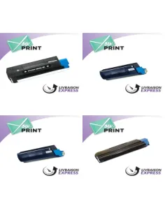 Pack de cartouches 4 couleurs (cyan, magenta, noir, jaune) Oki YP42 1
