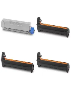 Pack de cartouches 4 couleurs (cyan, magenta, noir, jaune) Oki YP46 0